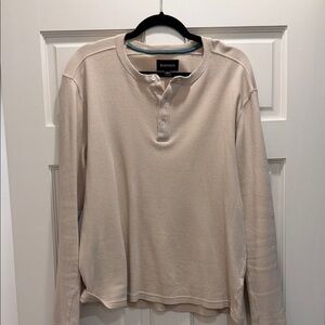 Bonobos Men's Taupe Long Sleeve Henley